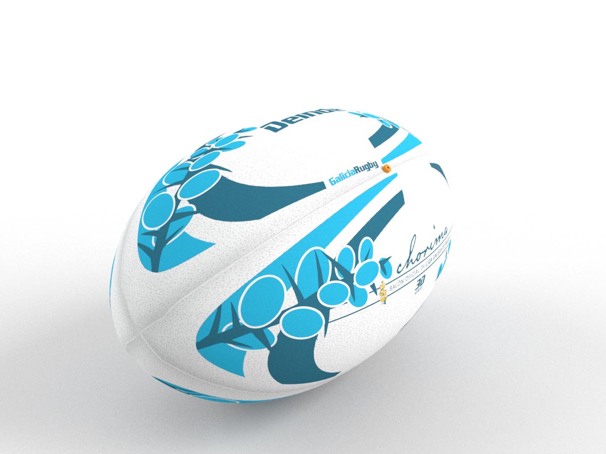 Balón Selección Gallega de Rugby