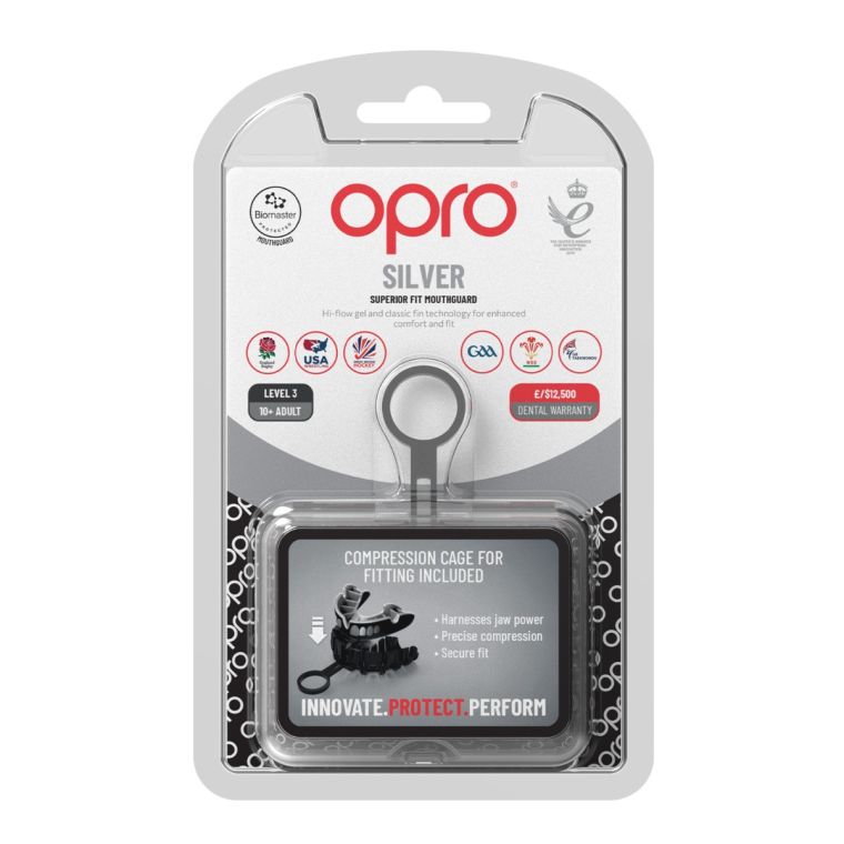 Protector Bucal Rugby OPRO Silver Level Grillz Rugby