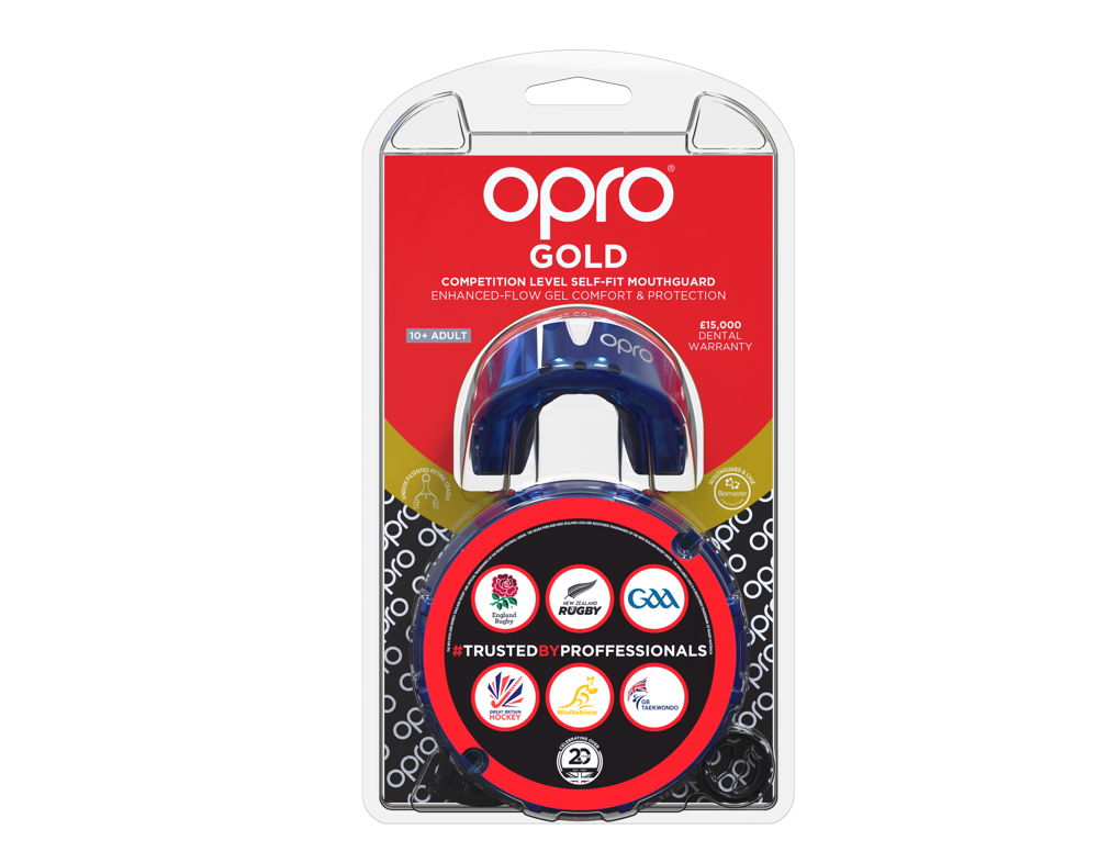 Protector Bucal Rugby OPRO Self-Fit Gold