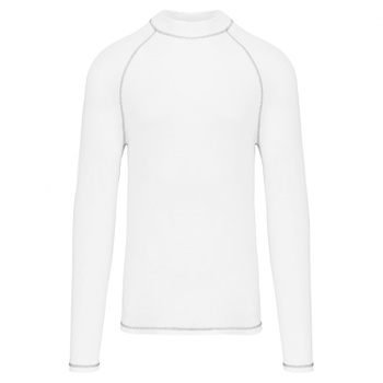 [A.1.8.GOR.BL.XS] Modelo Camiseta Térmica Manga Larga (Blanco, XS)