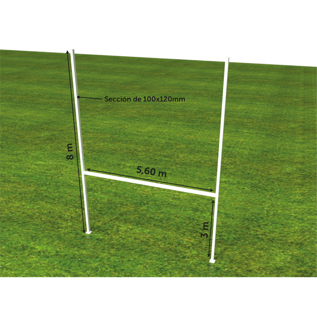 Postes Rugby aluminio
