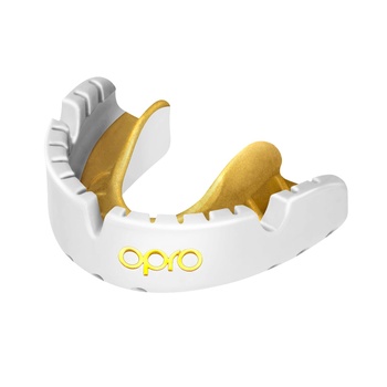 [E.3.1.GO.BRACK.BL] Protecteur Bucal Rugby OPRO Gold Level Brackets (Blanco)