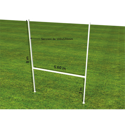 [G.5.2] Postes Rugby aluminio
