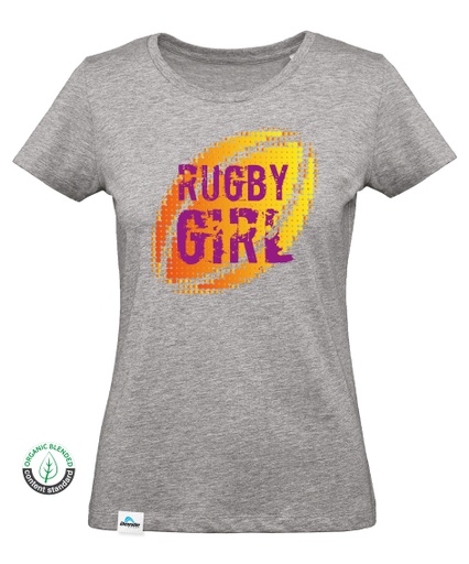 [B.7.3.NA] T-shirt Rugby Girl Minge Portocaliu Femeie