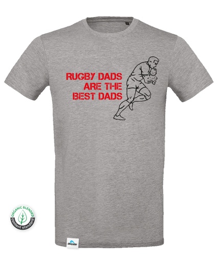 [B.7.6] T-shirt Rugby Dads Baby Homem