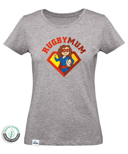 [B.7.8] T-shirt Rugby Super-Mum Mulher 