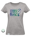 T-shirt Rugby Girl Logo Vert Femme 