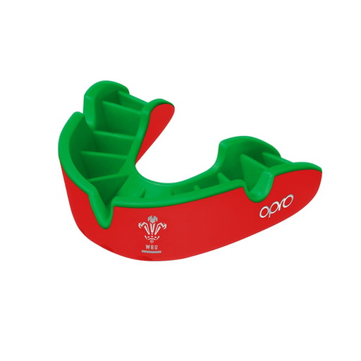 [E.3.1.SIL.WRU] Protector Bucal Rugby OPRO Silver Adult Wales WRU